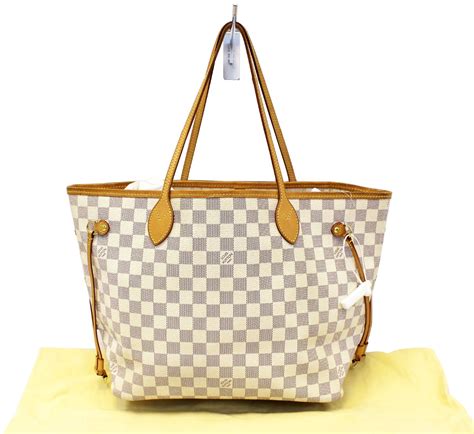 louis vuitton bag damier azur|Louis Vuitton neverfull damier azur.